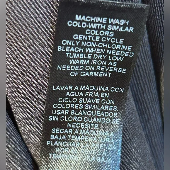 Chico’s Travelers dark gray open front drape cardigan, Chico’s size 2 - Picture 6 of 6